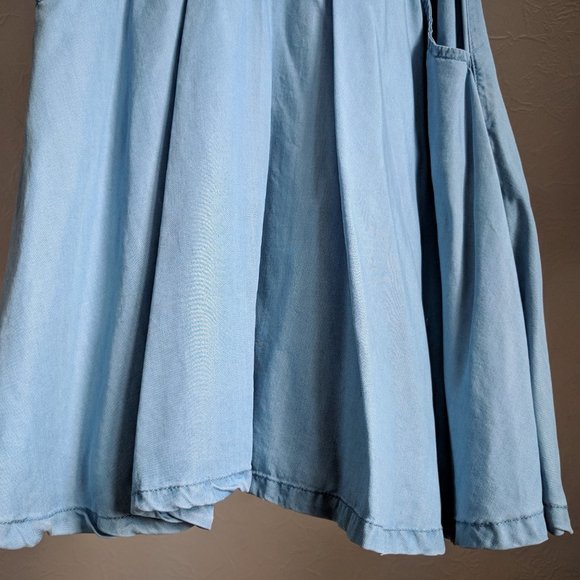 Dex Light Blue Flattering Tencel Pockets Dress XS - Picture 4 of 8